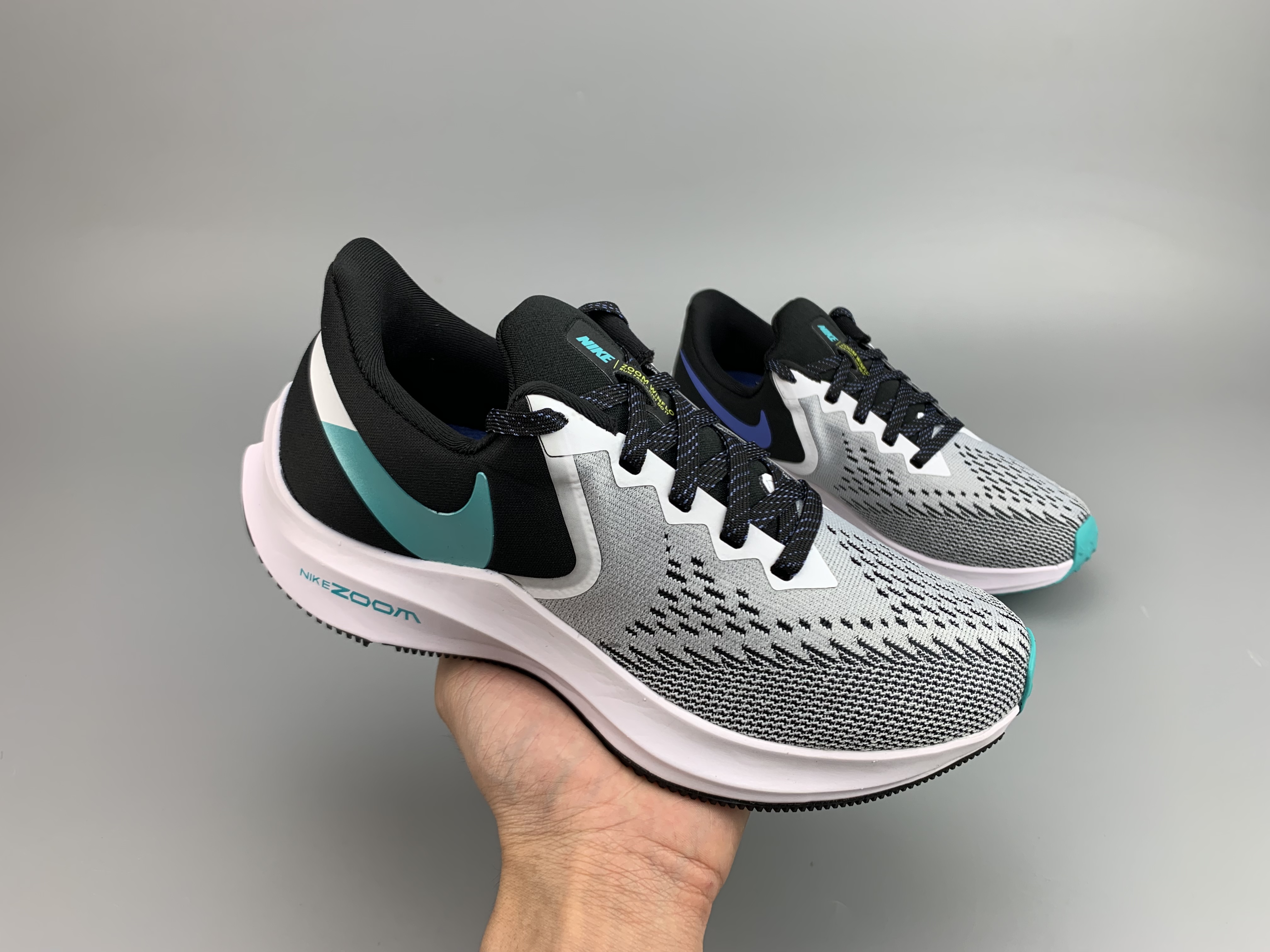 Nike Air Zoom V6 Grey Black Jade Running Shoes For Women